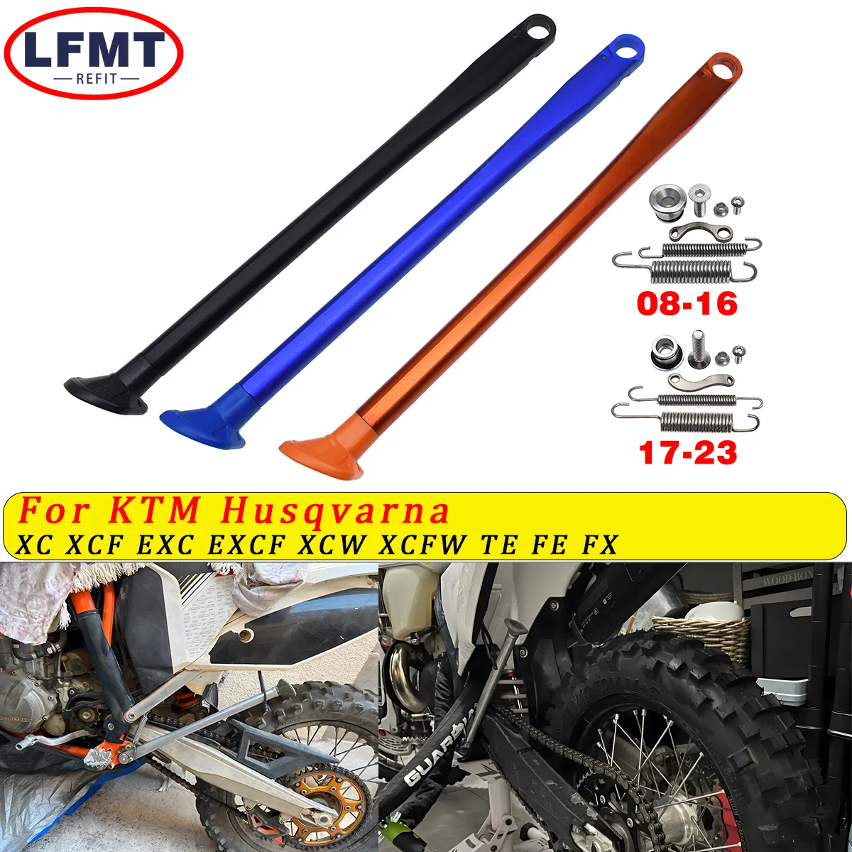 

Motorcycle Parking Side Stand Kickstand With Spring Kit For KTM Husqvarna TE FEXC XCW XCF XCFW EXC EXC EXCF 150-450 500 530