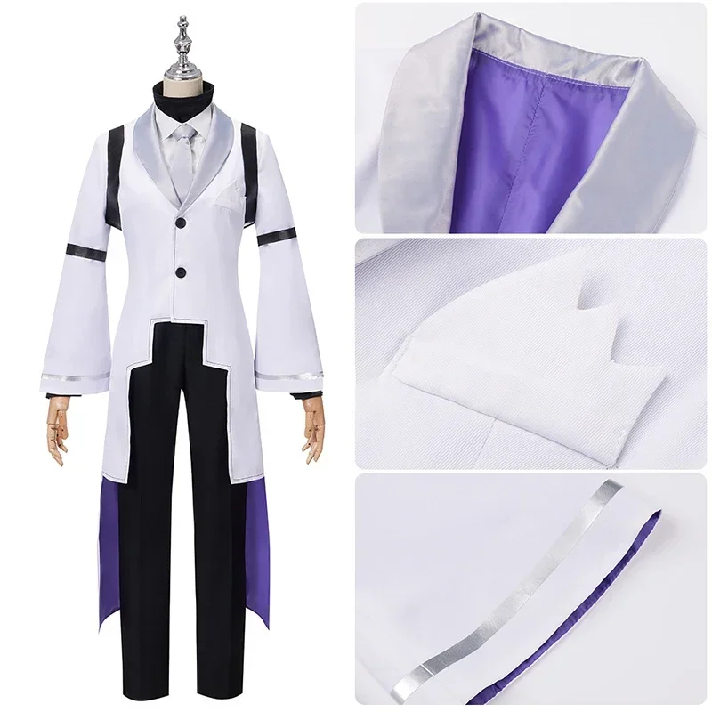 Anime Sigma Costume Cosplay Bungou Stray Dogs Cosplay Sigma Trench Uniforme Vestito Halloween Festa di Natale Vestito per Uomo Donna L