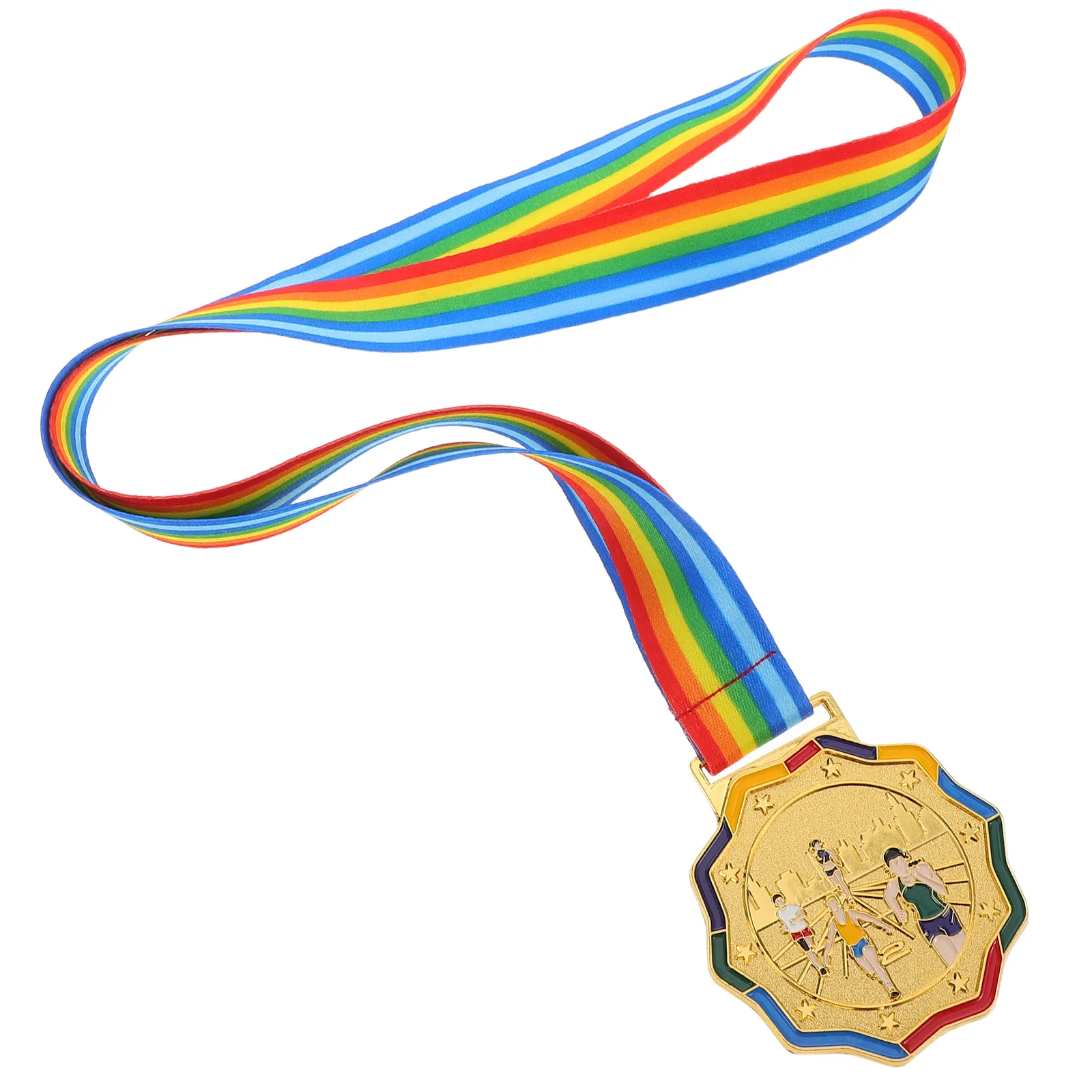 

Marathon Medal Sports Metal Trophy Runners Display Race Medals Zinc Alloy Day Party Prop Running Award