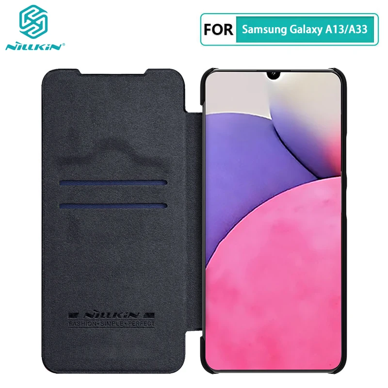

Nillkin Case for Samsung Galaxy A33 5G Qin Series PU Leather Flip Cover For Samsung Galaxy A13 5G