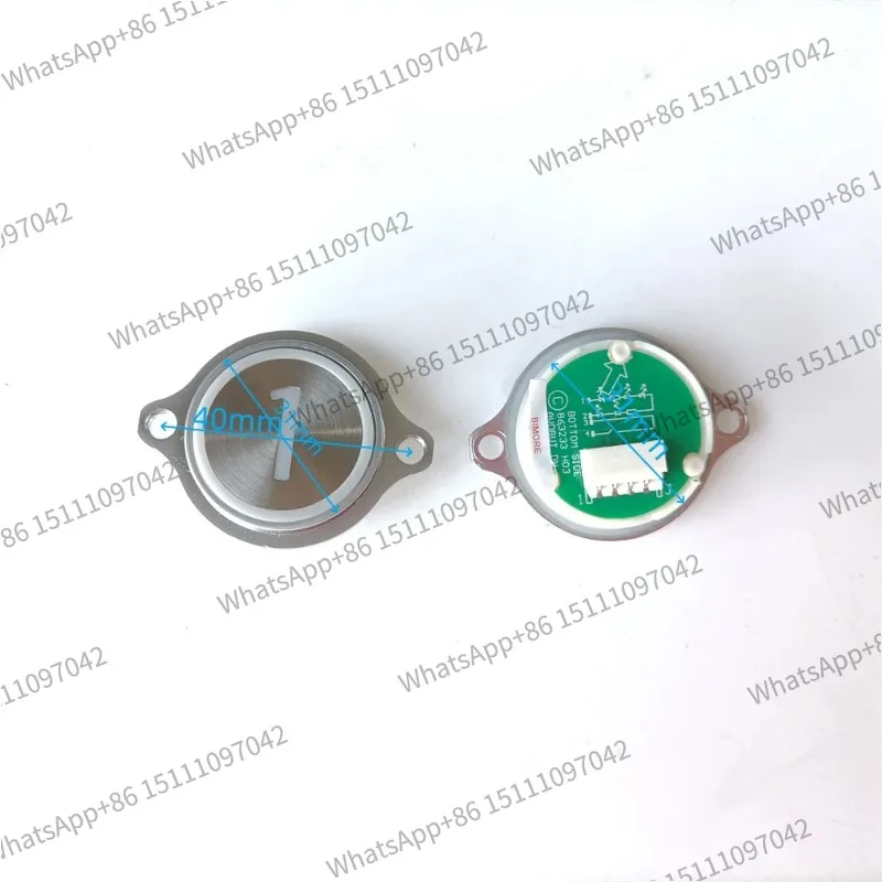 Elevator Round Push Button KM863233H03 863233 H03 White Light Without Braille 1~10 UP DOWN Lift Spare Parts