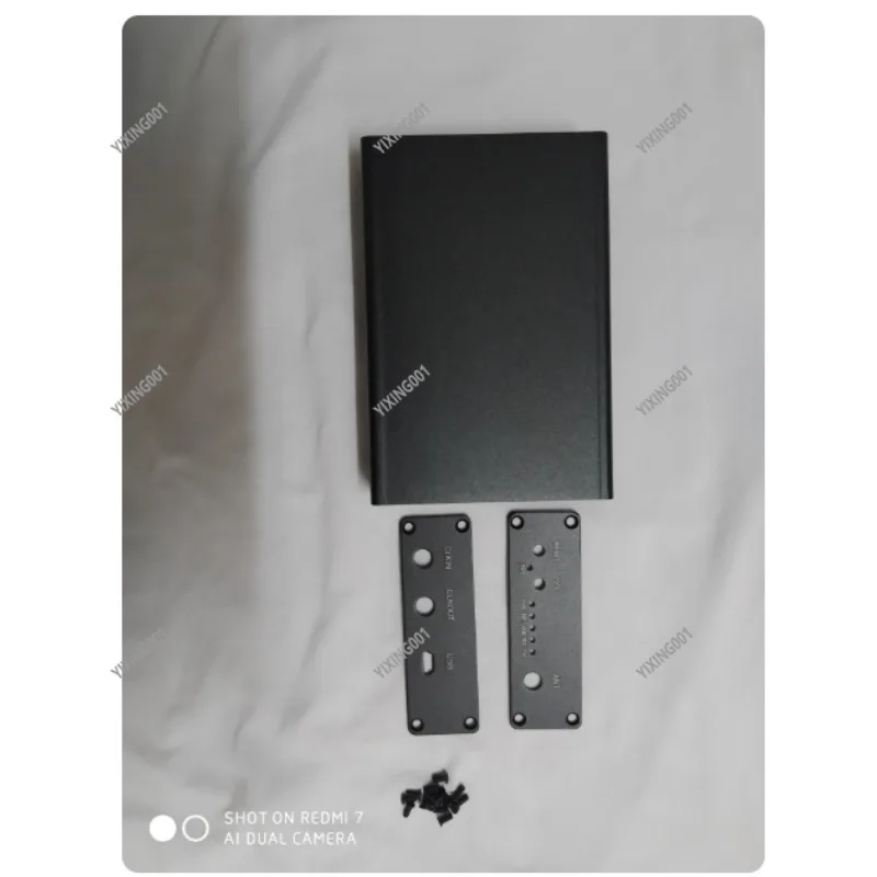 SDR Enclosure Cover Black Aluminum Case Shell Protective Metal Housing for Electronic Components
