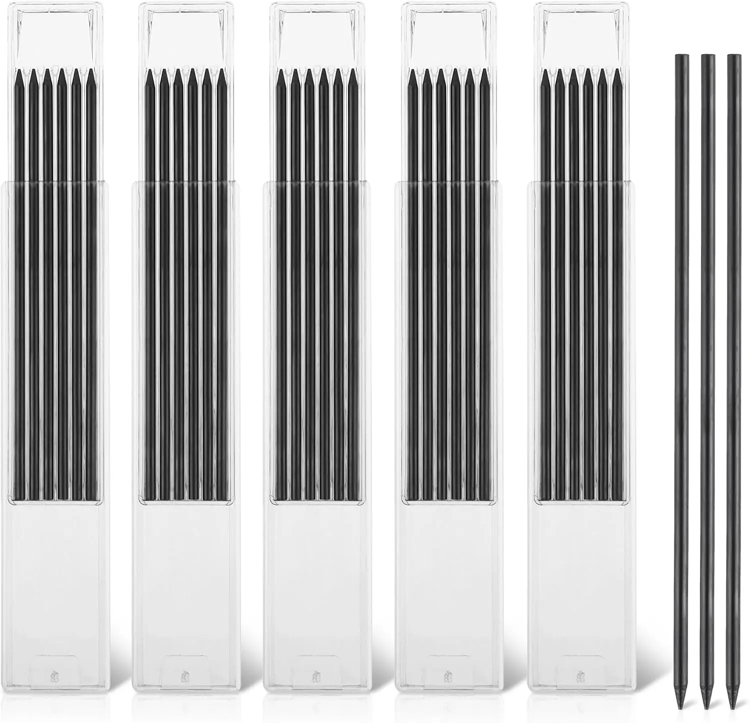 

36 шт. 2,8 мм стержни для карандашей для плотников, карандаши с глубокими отверстиями, строительные сменные стержни для карандашей для учебы