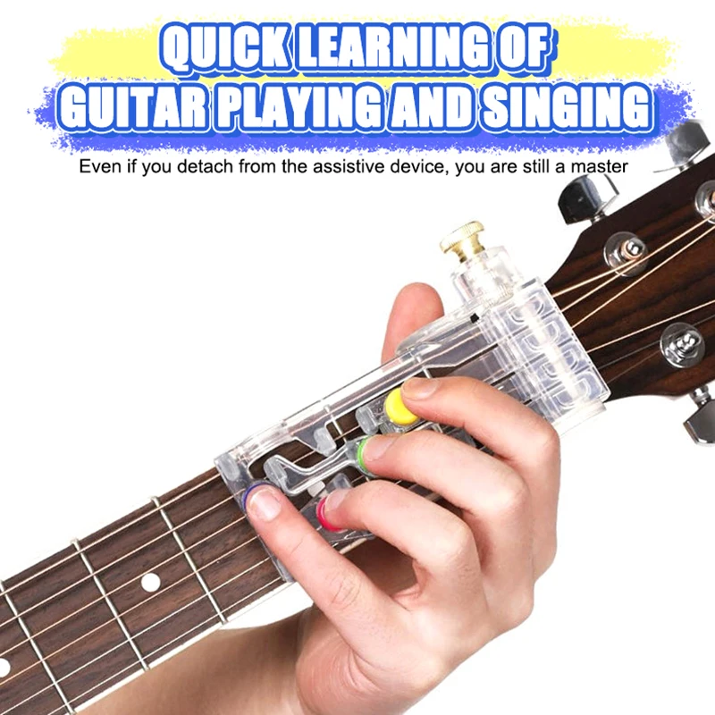 Hot Sale Guitar Beginner Training Chord Learning Tool Finger Painless Attachment Practice Accessories