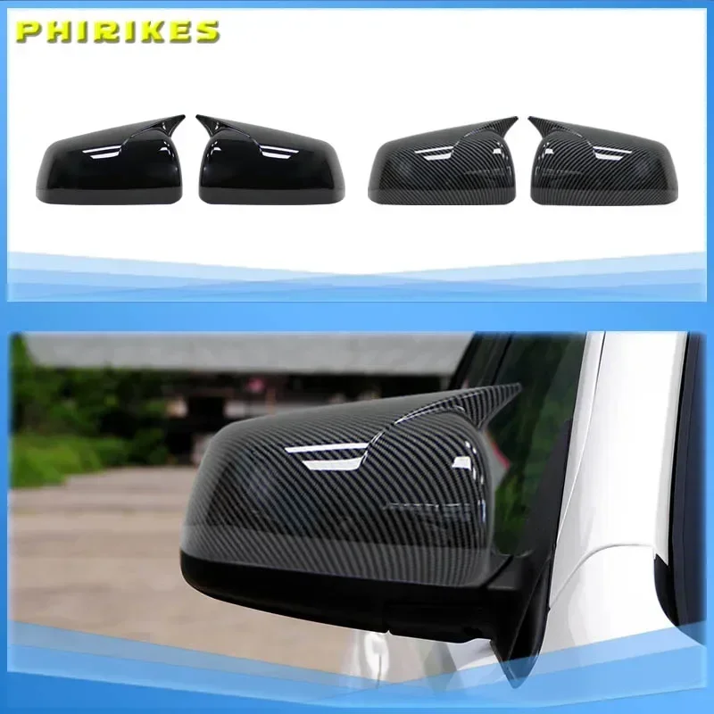 For Mitsubishi Lancer X 10 EX EVO 2013-2016 Side Door Rearview Mirror Cover Trim Shell Sticker Car Styling Accessories Auto Part