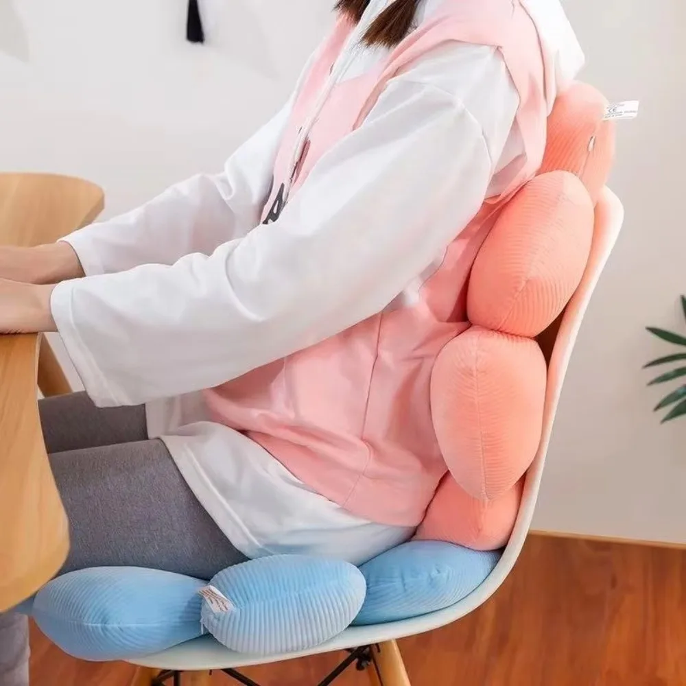 40cm Flower Cushion Colorful Petal Design Soft Daisy Seat Cushion Multilayer Petal Texture Lifelike Flower Shape