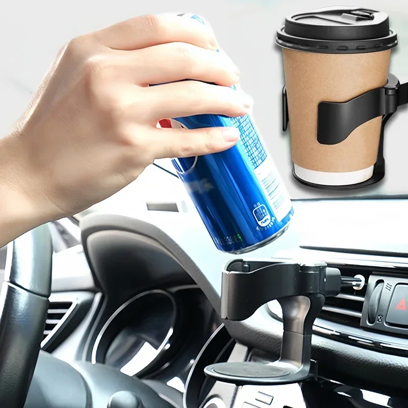 Universal Car Air Vent Cup Holder Multifunction Car Coffee Water Bottle Ashtray Holder Auto Interior Storage Accessories Gadgets