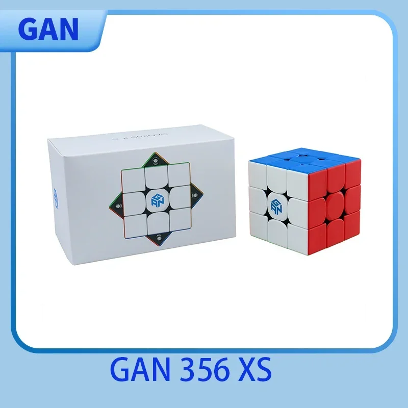 JudyCube GAN 356 XS 3x3 마그네틱 매직 스피드 큐브, 스티커리스 전문 GAN356 X S 라이트 피젯 장난감