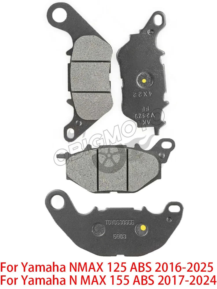 N-MAX NMAX 125 155 Motorcycle Front Rear Brake Pad For Yamaha N-MAX125 ABS 2016-2025 N-MAX155 ABS 2017-2024 NMAX125 NMAX155
