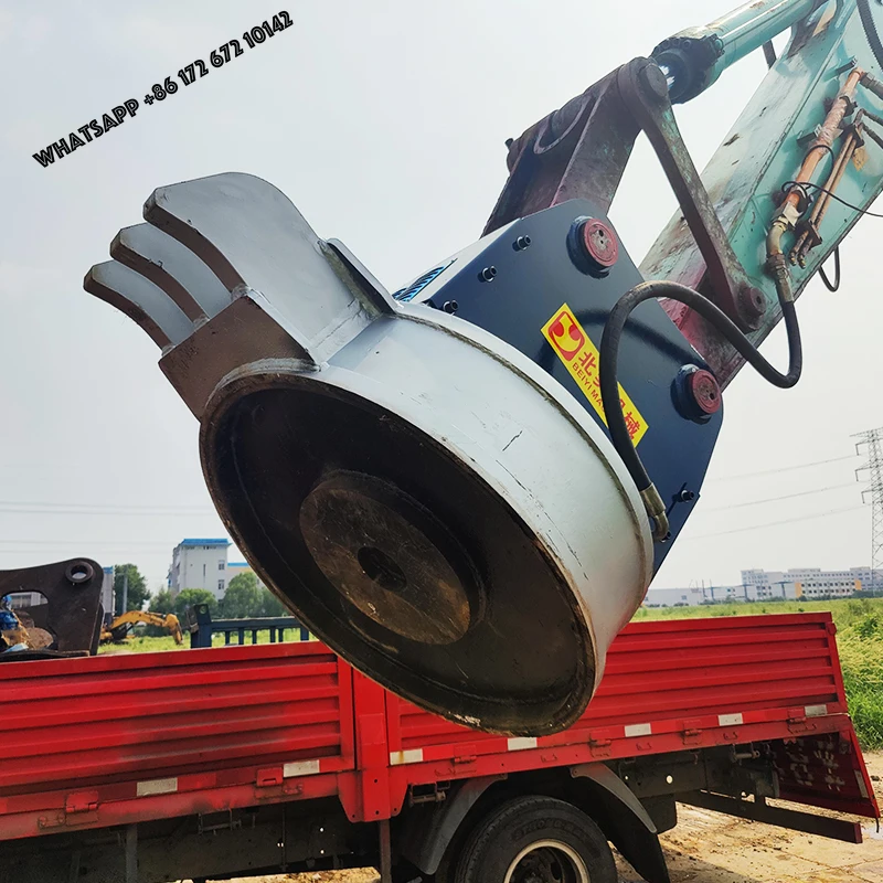 Multi Function  Excavator Magnet Lift With Wide Opening and Large Grab Range - Liquid Control Magnetic Suction Disc