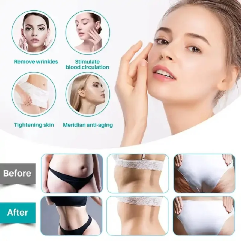 5 in 1 S-Shape 40K Cavitation Body Slimming Machine Body Shaping Vacuum Multipolar RF Beauty Device For Face And Body