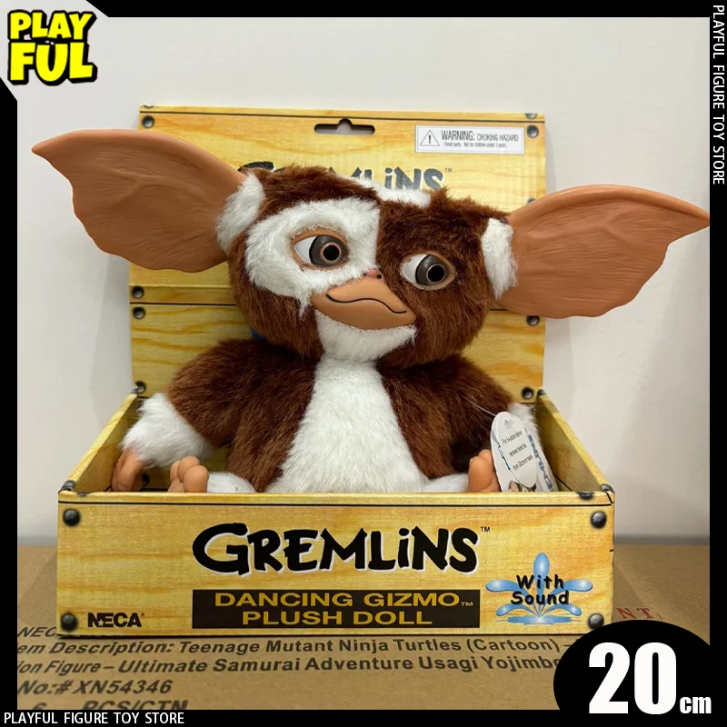 New In Stock Original Neca 30630 Gremlins Dancing Gizmo Plush Doll Toys 20cm Gremlins Anime Figure Laser Marking Plush Toy Gift