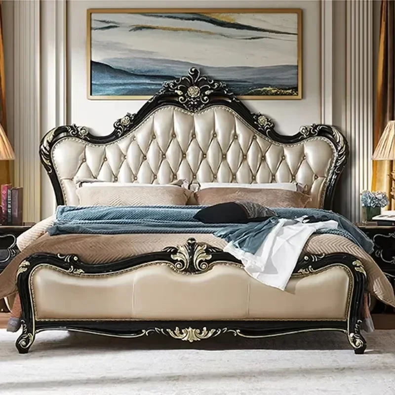 

Japanese Marriage Bed European Space Saving Lazy Modern Princess Bed Storage Multifunctional Children Bett Postmodern Furniture