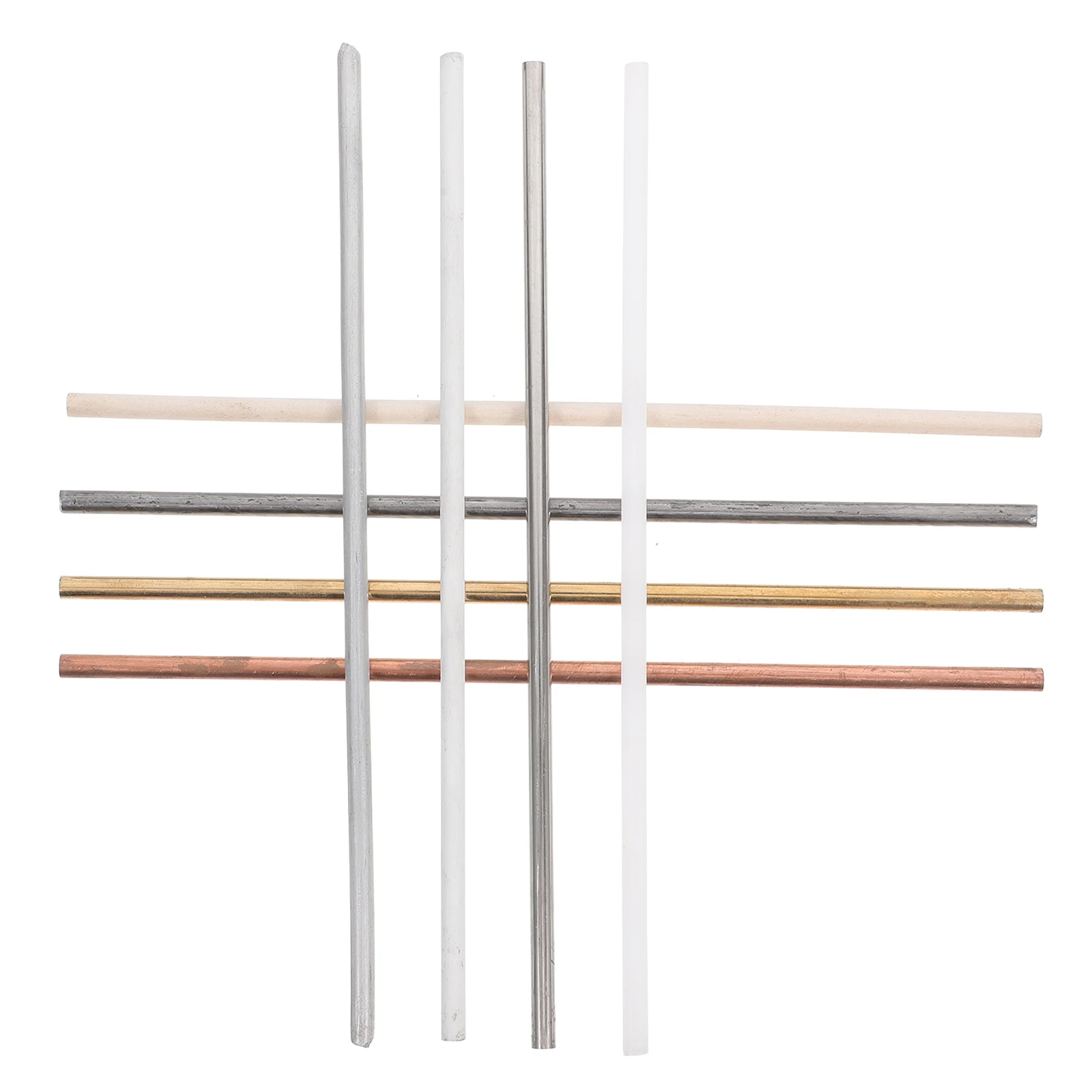 8pcs Heat Conductivity Experiment Materials Metal Rods Kit Thermal Demonstration Lab Research Precise Dimensions Diy