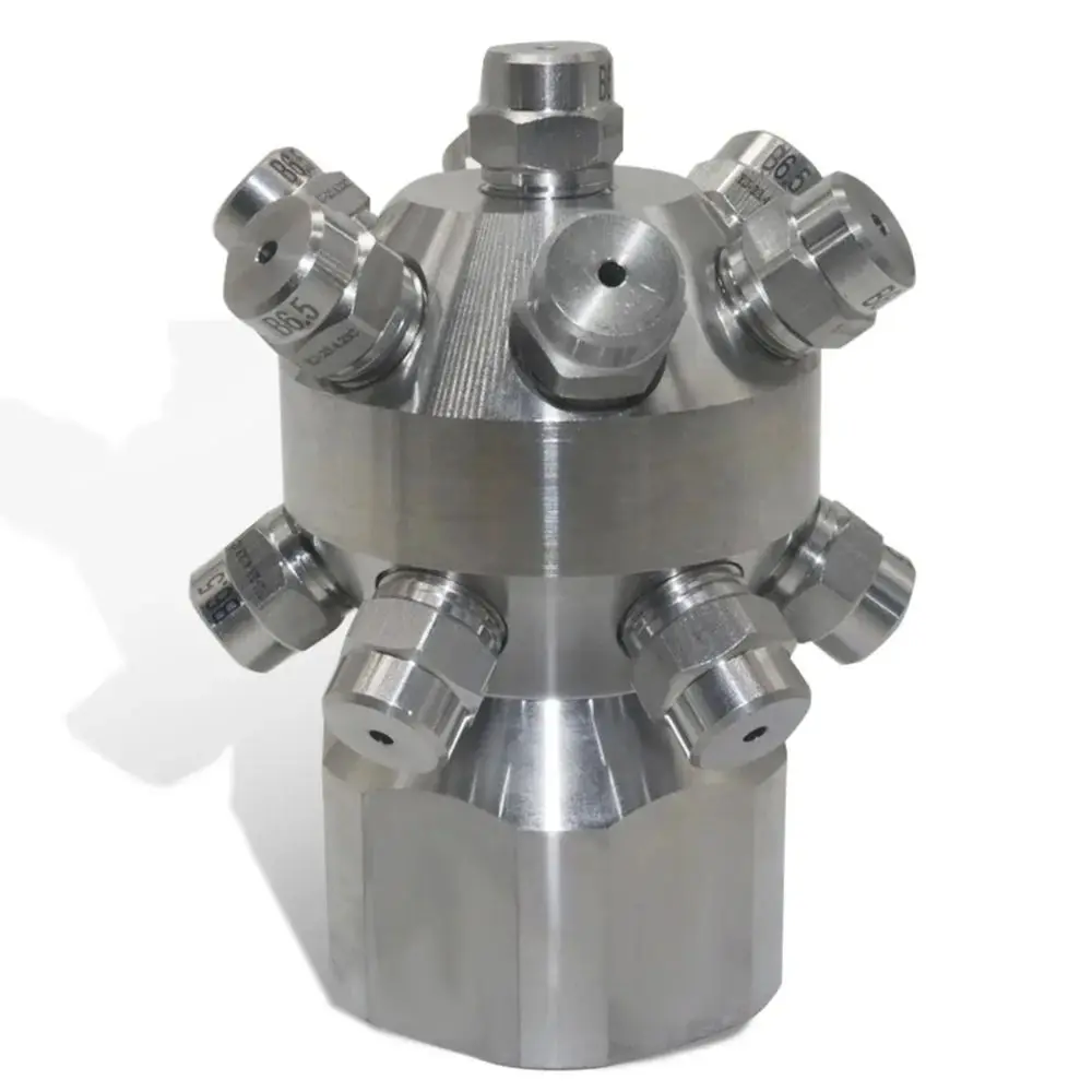 Bottle and can cleaning nozzle head 360 ° 7~13 Holes Stainless steel industrial tank cleaning Multi nozzle atomization nozzle