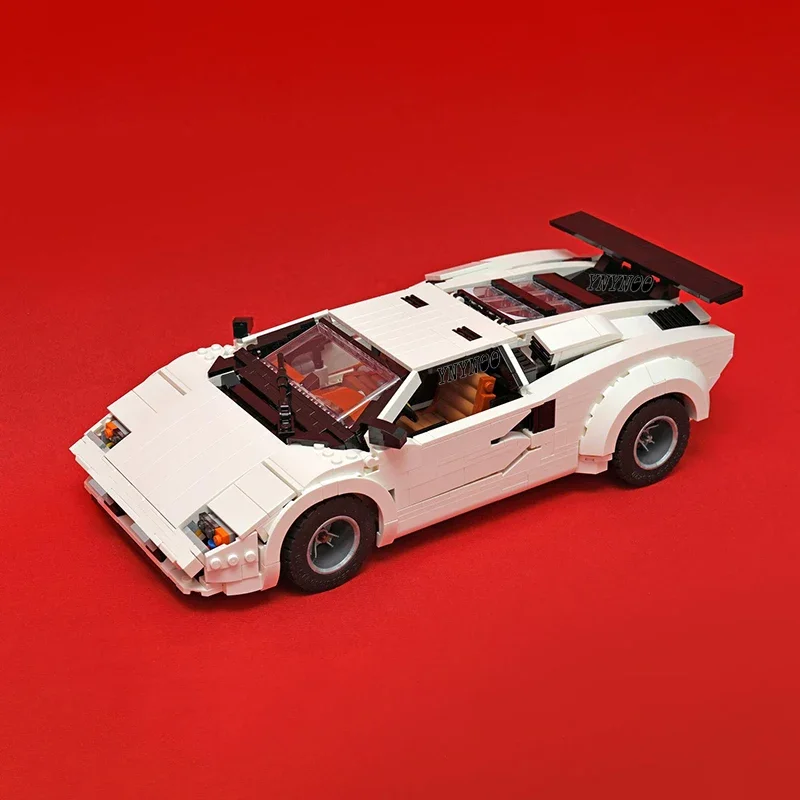 Technical Cars Countach Quattrovalvole Building Blocks Vehicle MOC 82416 Model LC5000 Classic Collection Bricks Toys for adults