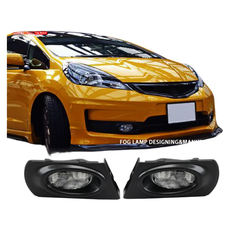 Фото Комплект для модернизации передних противотуманных фар для HONDA FIT JAZZ 2011-2013 годов выпуска: фары, переключатель и аксессуары для проводки