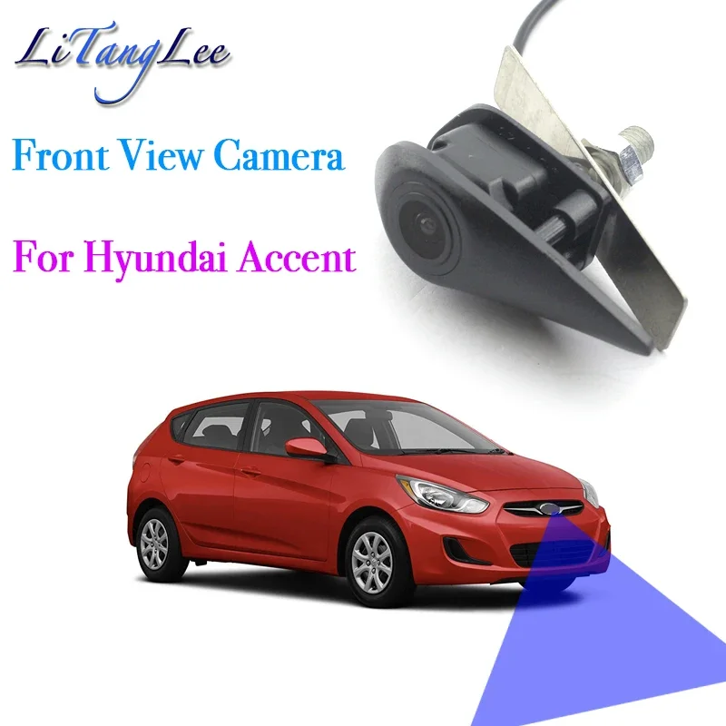 

Для Hyundai Accent RB 2010 ~ 2017, автомобильный логотип, камера переднего вида, ночное видение HD, водонепроницаемая, широкоугольная, для слепых зон, парковочная камера