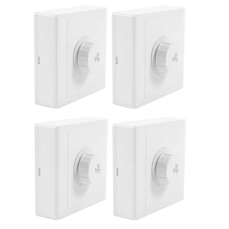 ABGR-4Pcs Ventilador de teto Governador de velocidade contínua Interruptor de velocidade do ventilador montado em superfície