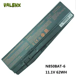 NEW N850BAT-6 Laptop Battery For Clevo N850 N850HC N850HJ N870HC N870HJ1 N870HK1 N850HJ1 N850HK1 N850HN 11.1V 62WH