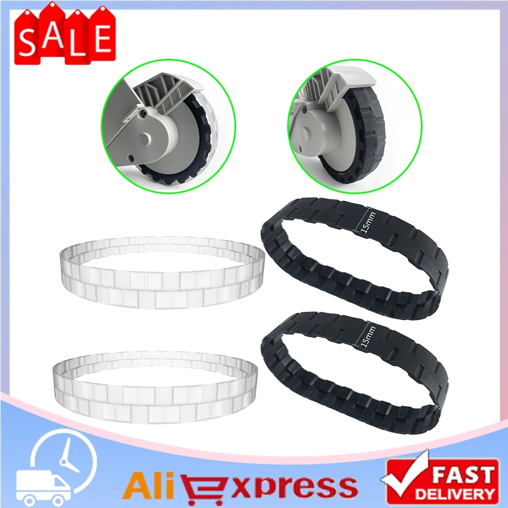 

2x Vacuum Cleaner Wheel Anti-SlipTire For-Xiaomi-Mijia 1S 2S T4 1C-Roborock S50 S55 S51 S6 S4 S5 For-Irobot 500/600/700/800/900