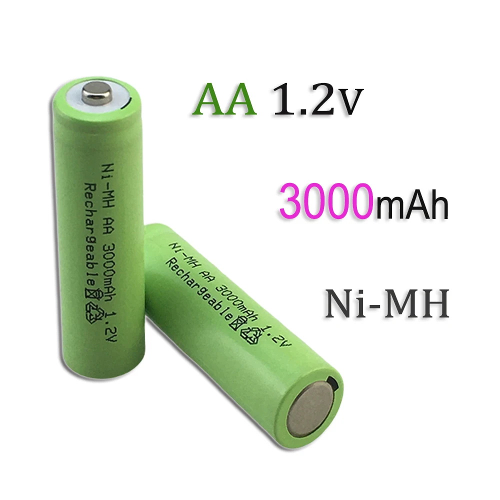 

AA 1.2V 3000mAh/3.0Ah NI-MH Rechargeable Battery Suitable For MP3 RC Toys LED Flashligh