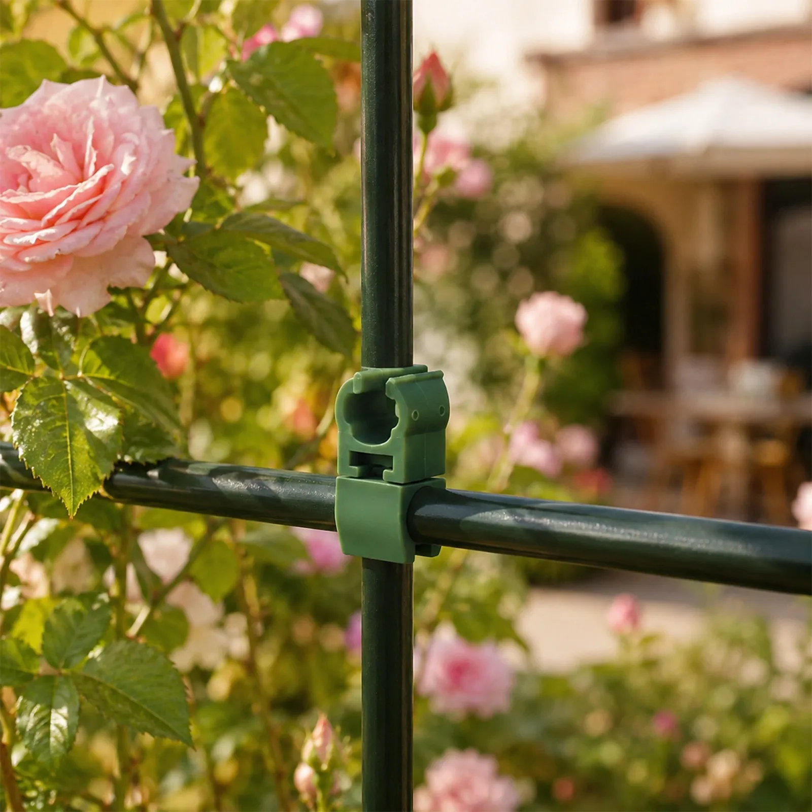 50Pcs Plastic Plant Trellis Connectors Durable Gardening Stake Clips Climbing Vine Fixing Brackets Plant Trellis Connector