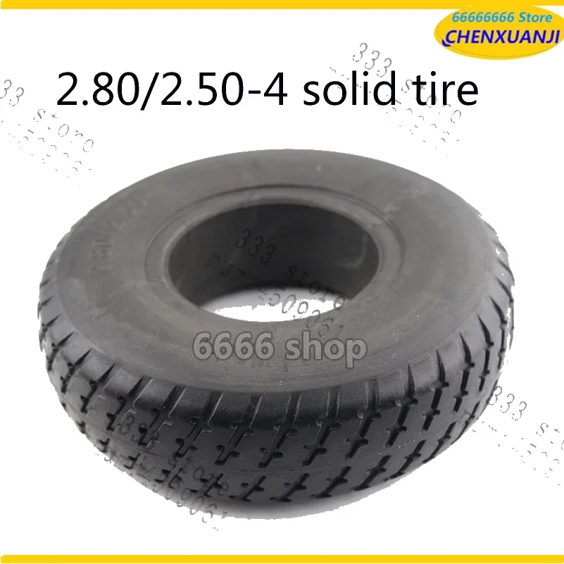 

2.80/2.50-4 Solid Tire 9 Inch Tyre for Electric Scooters Trolley Trailer and Wheelchair Hand Truck