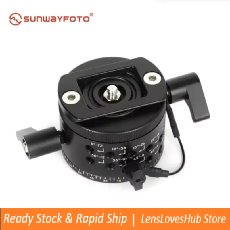 

SUNWAYFOTO Professional Aluminum Indexing Head for DSLR 360° Panoramic Tripod