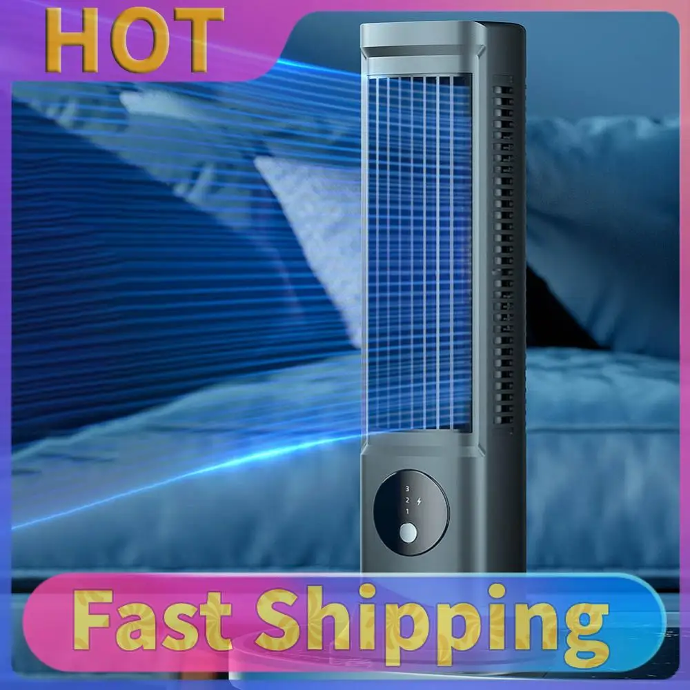 

Quiet Bladeless Fan USB Rechargeable 3 Speeds Tabletop Household Fan for Outdoor Camping Hiking