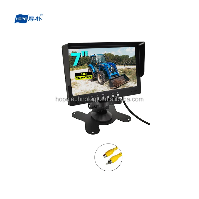 Heißer Verkauf 800x480 Quad Display 7 Zoll Monitor TFT LCD Rückansicht Lkw Bus Auto Monitor