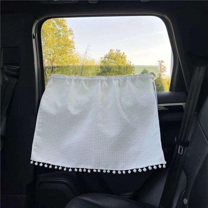 Universal Suction Cup Curtain Flower Car Window Sunshade Cover Cartoon Side Window Sunshade Uv Protection For Kid Baby Children