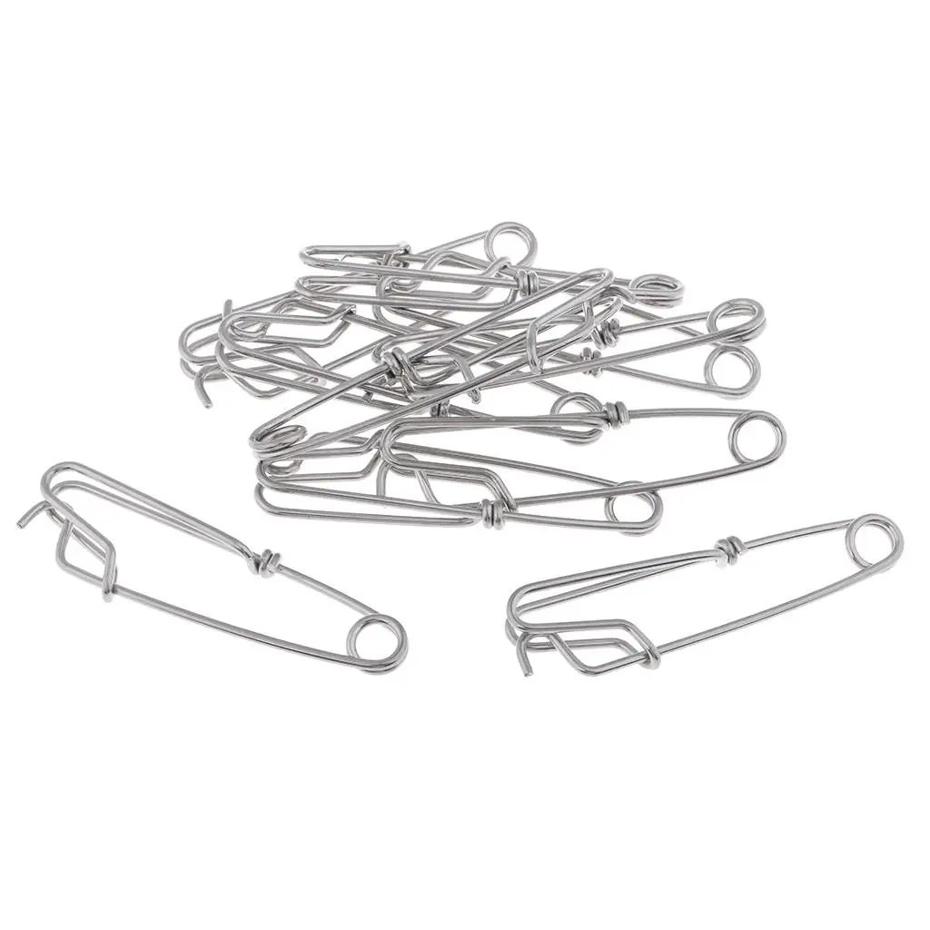 

Рыболовный зажим, зажимы для длинной лески, разъем для морской рыбалки из нержавеющей стали S - 10 шт.