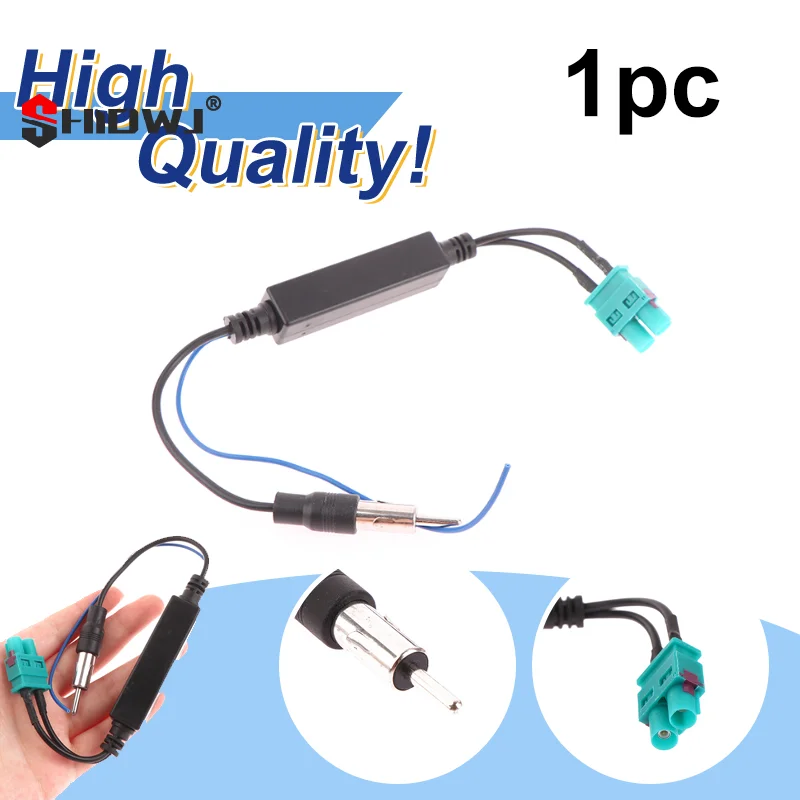 Antena de Radio FM, accesorios para coche, adaptador de amplificador Dual macho para Volkswagen Audi Cayenne, antenas aéreas de señal de vehículo