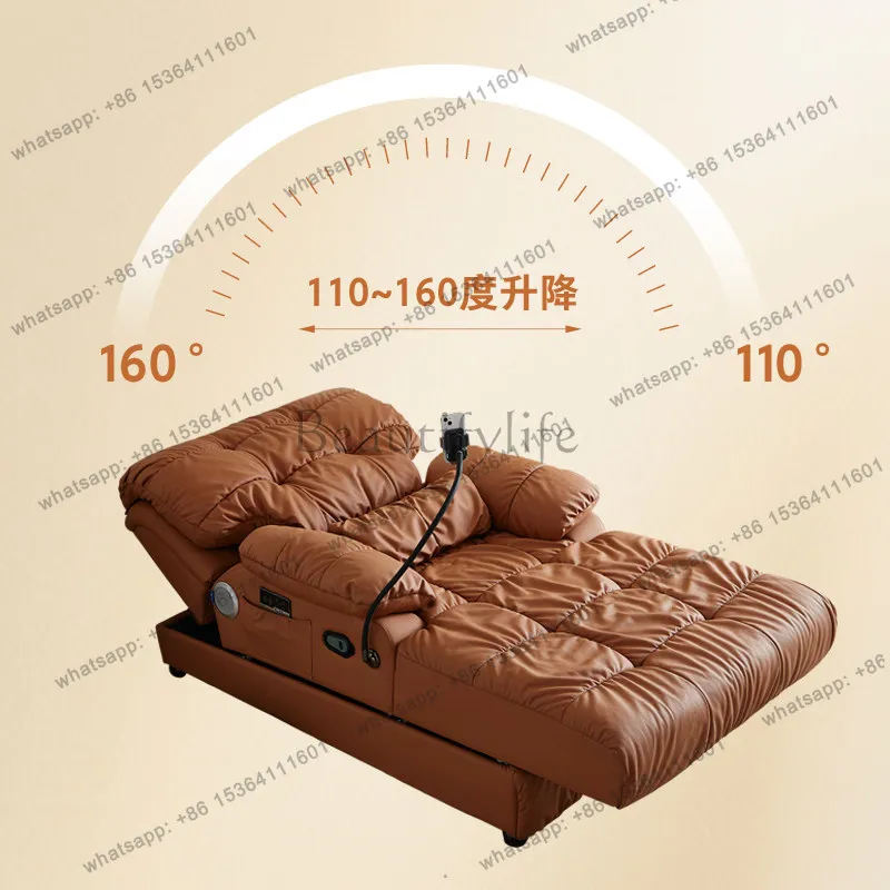 Smart electric massage music marshmallow can sleep concubine recliner single sofa bed
