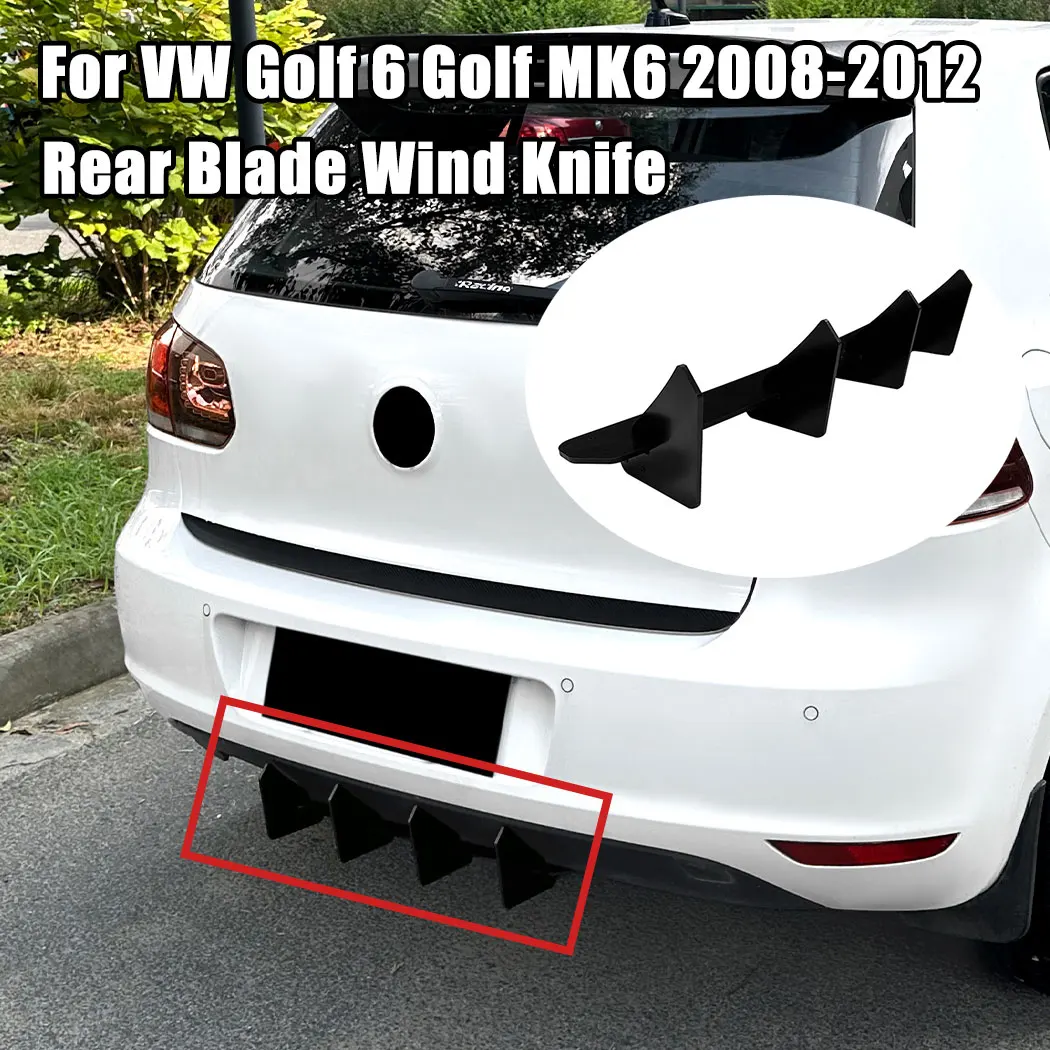 Car Rear Wind Blade Spoiler For VW Golf 6 Golf MK6 2008-2012 Standard Edition Auto Rear Lip Exterior Guard Cover Accessories