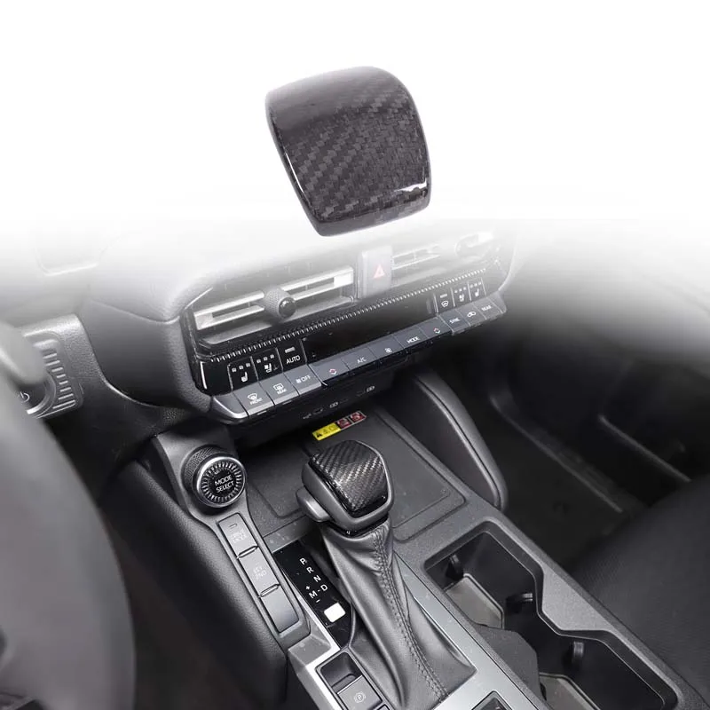 

Real Carbon Fiber For Toyota Land Cruiser Prado 250 LC250 2024+ Car Gear Head Decorative Cover Sticker Car Interior Accessories