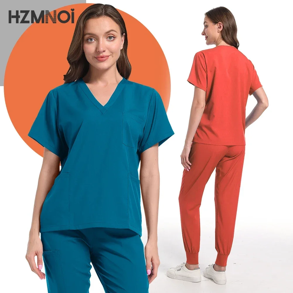 Classic New Nurse Dress Set Male and Female Nurse Accessories Medical Uniform Surgical Dental Clinical Top Pants Lab Workclothes image 6