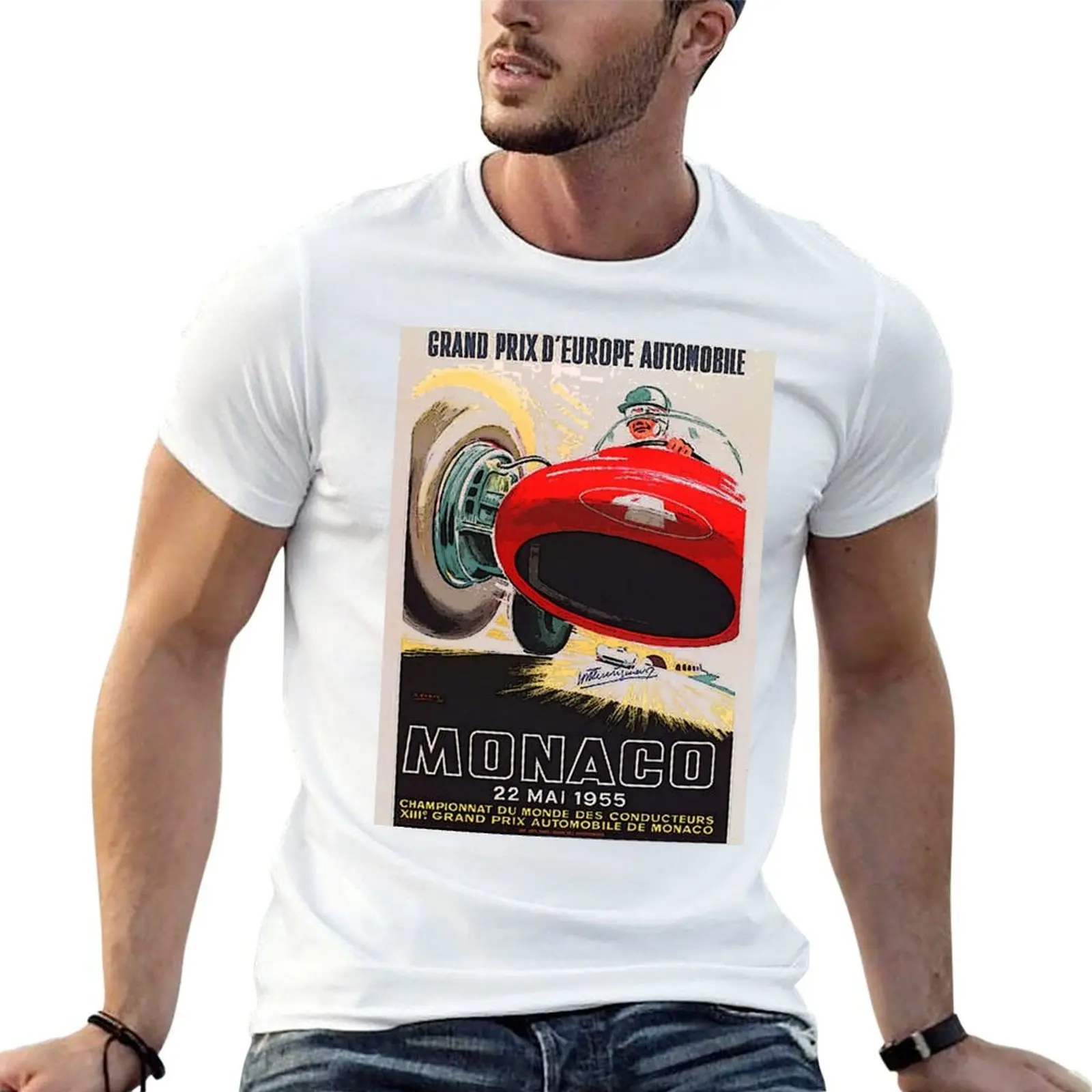 

cotton shirts 1955 Classic t quality anime shirt t t shirt high Monaco man oversize personalised T-Shirt
