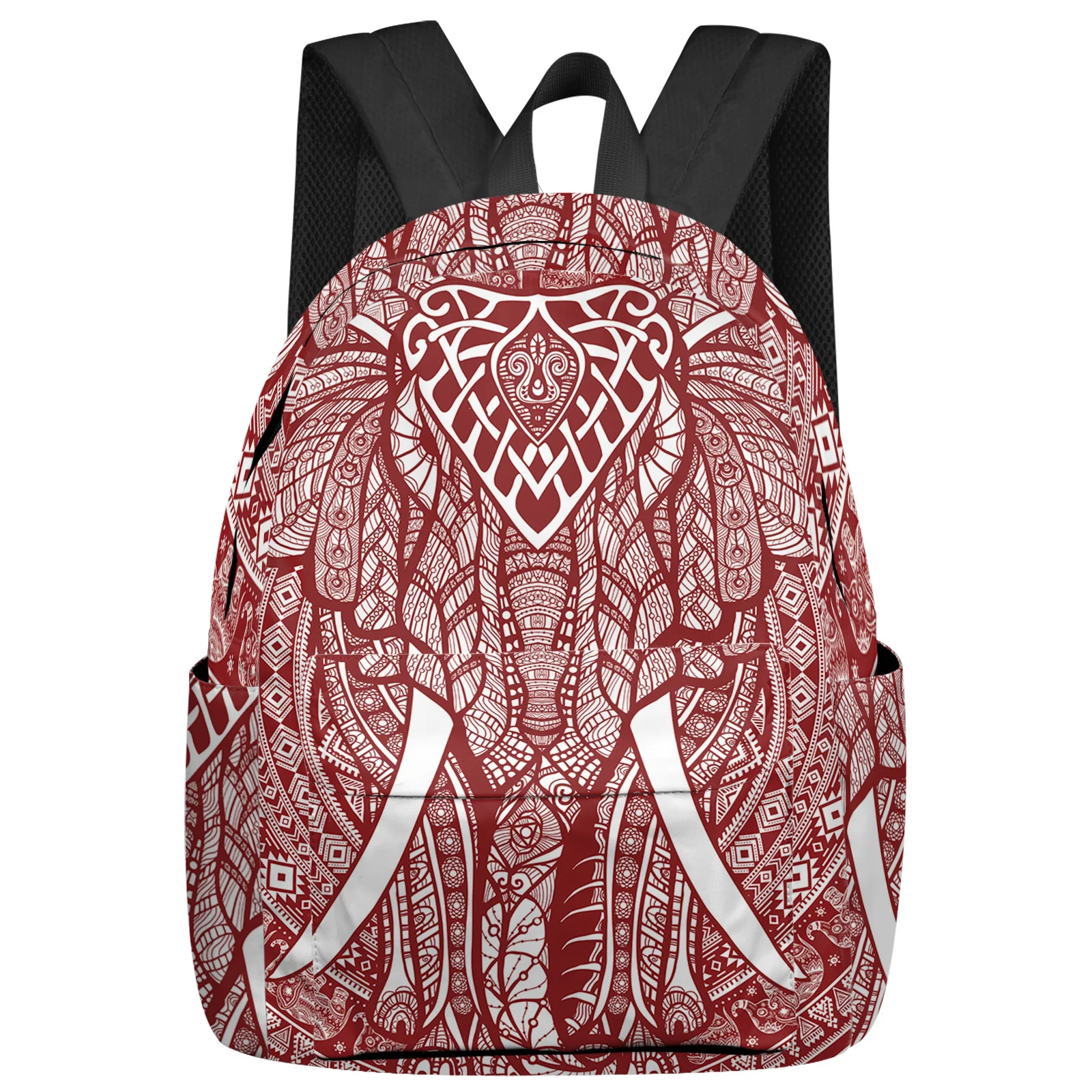 

Mandala Bohemia Elephant Red Feminina Backpacks Teenagers Student School Bags Laptop Backpack Men Women Female Travel Mochila