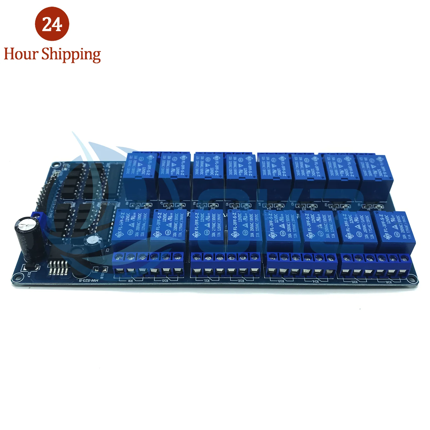 5V 12V 16 Channel Relay Module Smart Expansion Board W/ Optical Coupler Control Wifi Relay Output 16-way Relay Modul for Arduino