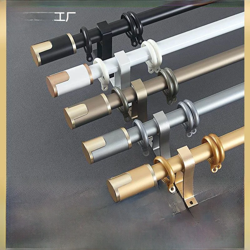 

Утолщенная алюминиевая направляющая для штор, римский карниз, одинарный бесшумный карниз, декоративные аксессуары для дома, лето 2020