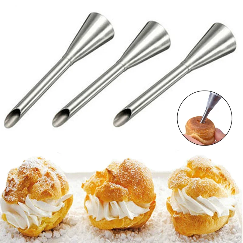 

1PC Piping Bag Stainless Steel Cupcake Tips Puff Cream Pastry Piping Nozzles Cake Tools Decorating Tools Pastry Tube New