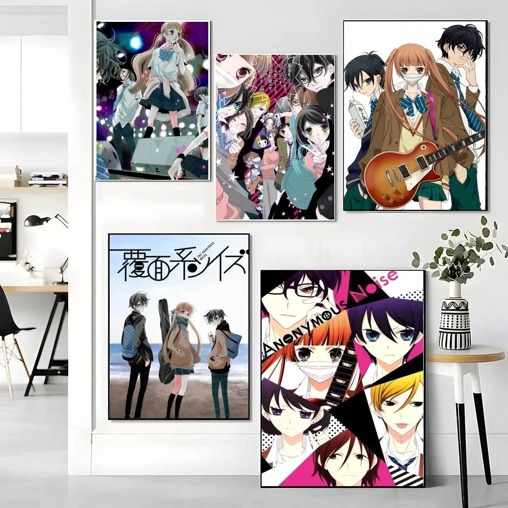 anime A-Anonymous Noise-E Painting Calligraphy Artwork for Living Room Bedroom Office Home Decor