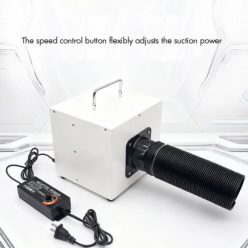 120W Desktop Smoke Exhaust Fan Iron Laser Marking Fume Extractor Air Purifier Solder Smoking Machine for Desktop Use,110-240V