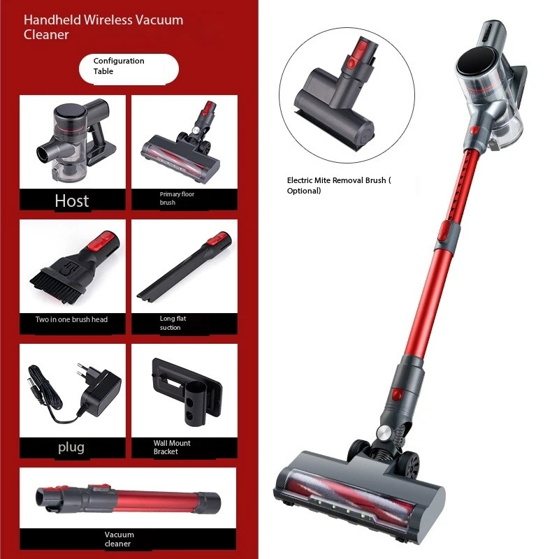 Vacuum Cleaner 1PC Handheld Wireless Bending Tube Household High Power Unlimited Cleaning Suction and Drag Integrated