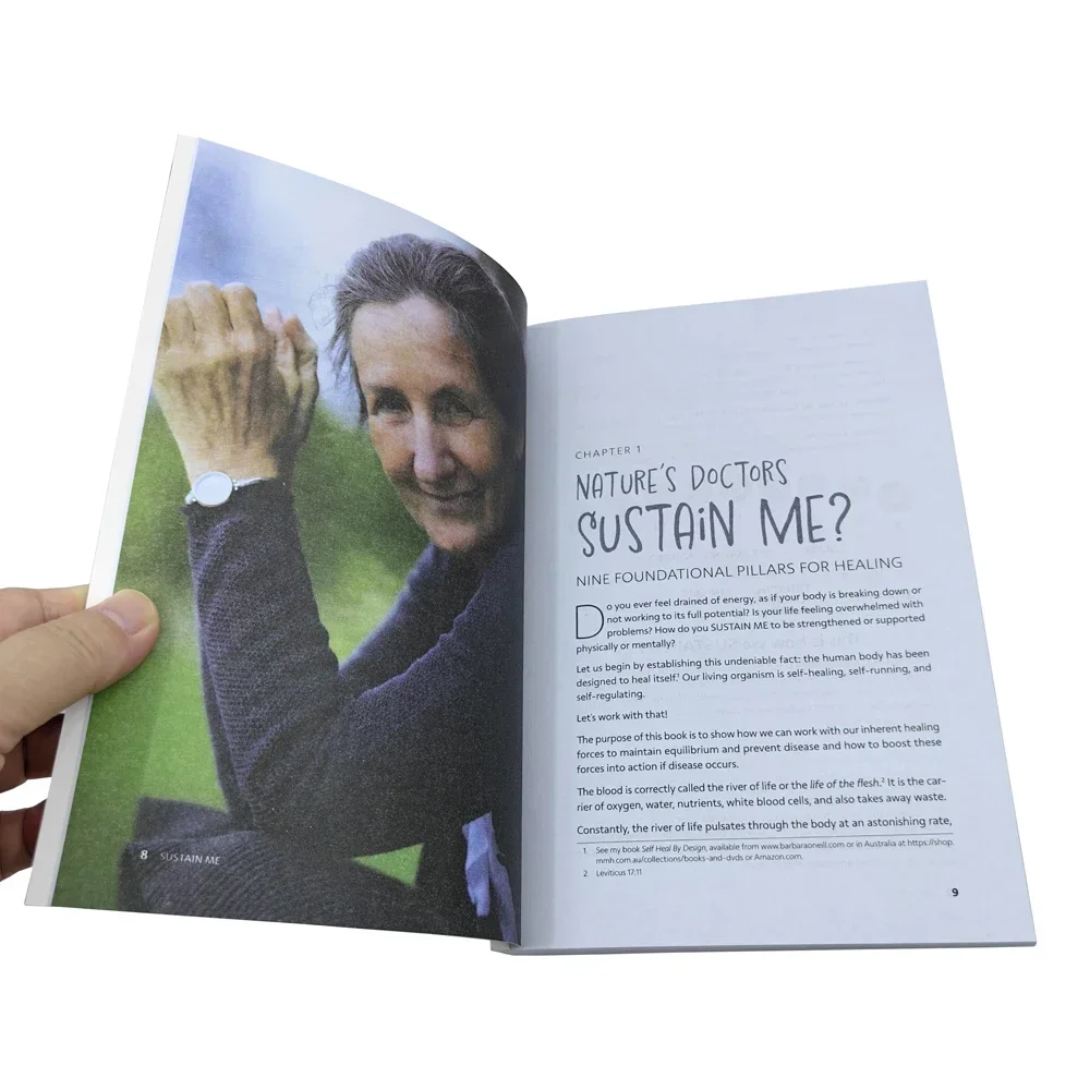 Sustain Me بواسطة Barbara O'Neill، دليل العلاجات الطبيعية، 9 أعمدة أساسية لكتاب الدليل الصحي، غلاف ورقي باللغة الإنجليزية