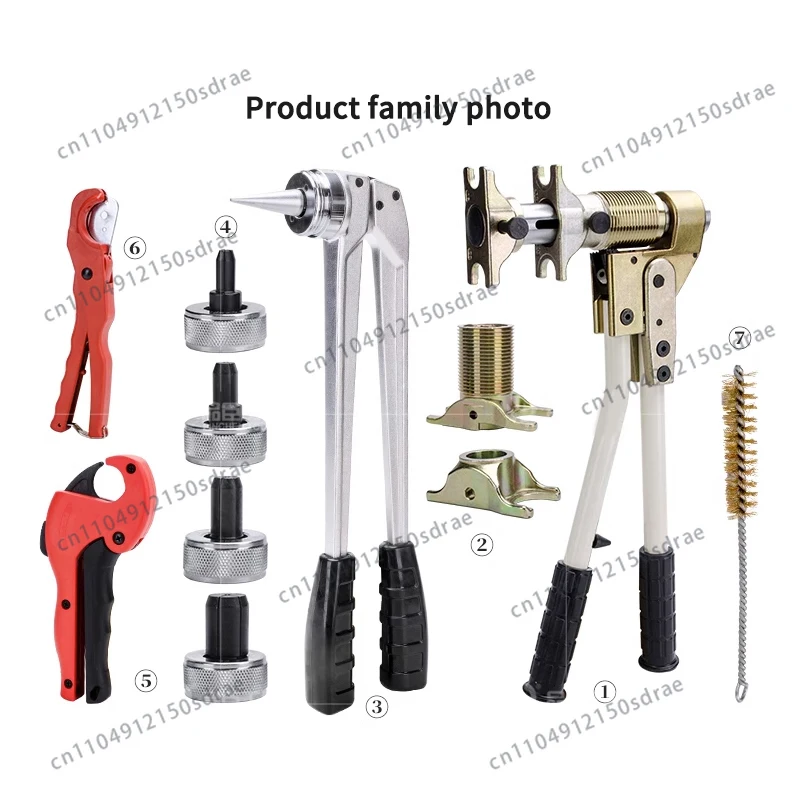 PEX-1632 Tensioner Sliding Pliers Range 16-32mm Pipe Compression Expansion Plumbing Tools Cutting Pulling Clamping Crimping Set