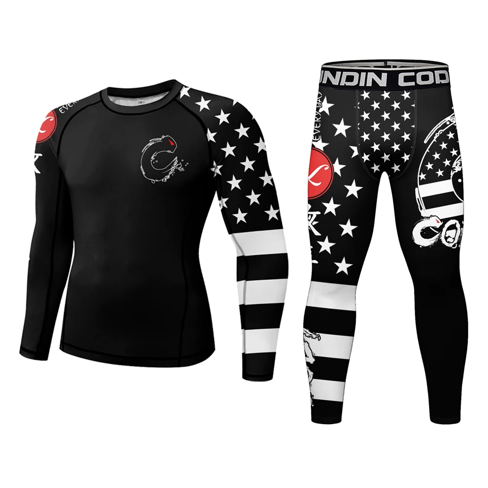 Cody Lundin Men's Jiu Jitsu Spats Stappling Compression Tights Pant Training BJJ No Gi Grappling Leggings Gym Fitness Trousers