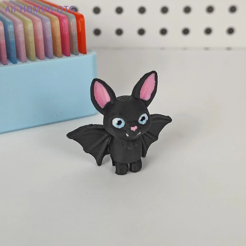 [New] 1/3/5Pcs Car Ornament Upside-Down Bat Statue Suitable For Home Desktop Decoration And Office Desk Display